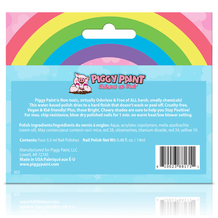 Piggy Paint Rainbow 4 Polish Box Set