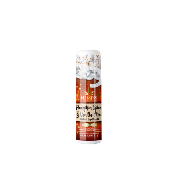 Hempz Pumpkin Spice & Vanilla Chai Lip Balm .25 oz