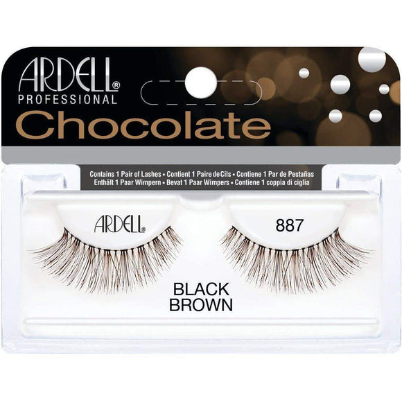 Ardell Chocolate 887 Black/Brown Faux Lashes-Ardell-ARD_Natural,Brand_Ardell,Collection_Makeup,Makeup_Eye,Makeup_Faux Lashes,Season_Fall