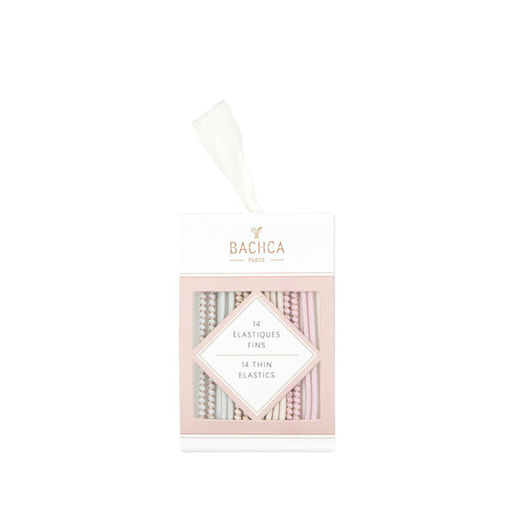 Bachca Thin Hair Elastics - Pastel & Lurex
