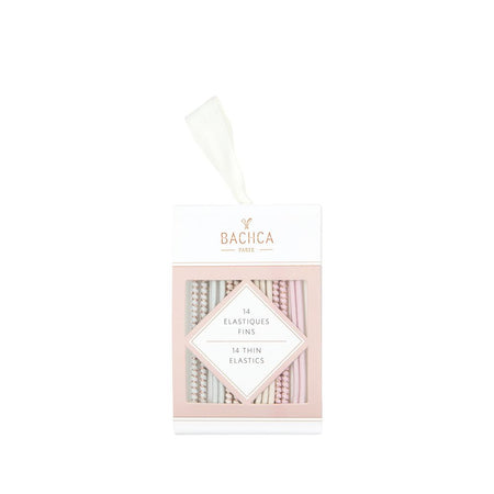 Bachca Thin Hair Elastics - Pastel & Lurex
